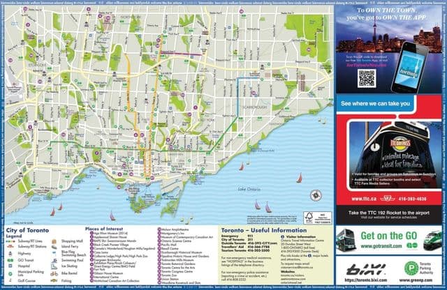 Plattegrond van Toronto