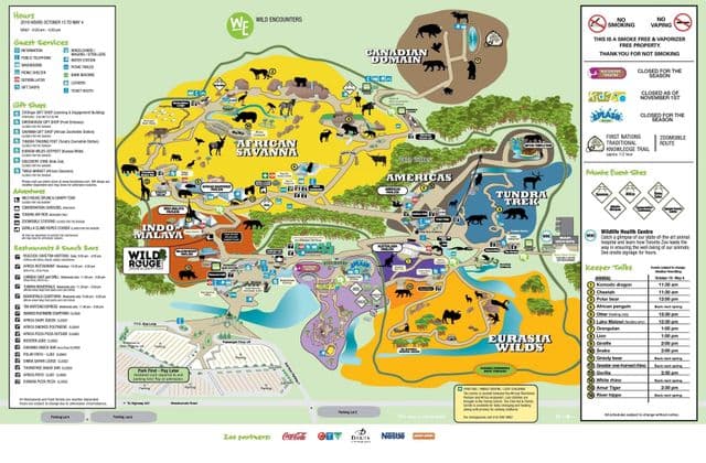 Toronto zoo park kaart